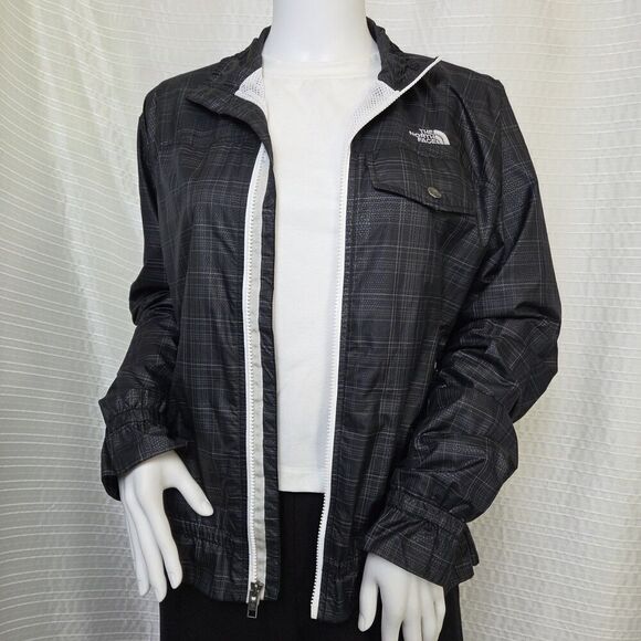 THE NORTH FACE Penelope Windbreaker Jacket Dark Blue Plaid Women’s S/M SEE DESC - Picture 12 of 12